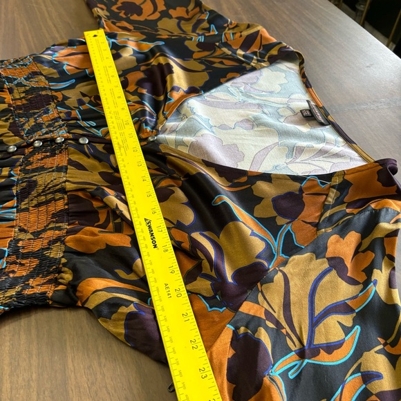 Shyanne hi low button front long sleeve ruffle cuff maxi dress XXL - Picture 15 of 16